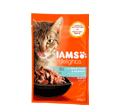 IAMS CAT DELIGHTS MOKRA KARMA DLA KOTA - z tuńczykiem i śledziem