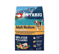 ONTARIO ADULT MEDIUM 7 FISH AND RICE KARMA HYPOALERGICZNA DLA PSÓW RAS ŚREDNICH