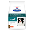 HILLS PRESCRIPTION DIET CANINE W/D SUCHA KARMA DLA PSA