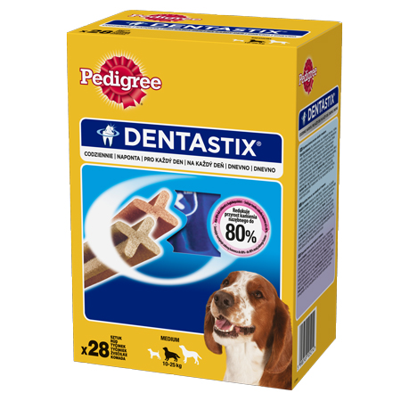 Pedigree dentastix przysmak dla psów ras średnich