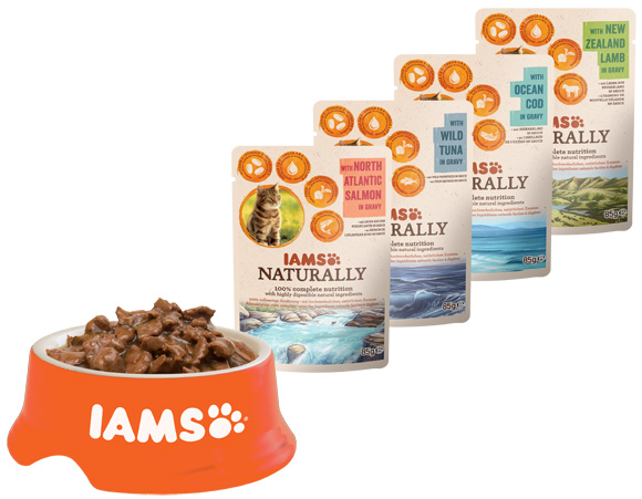Iams saszeki z mokra karmą dla kota