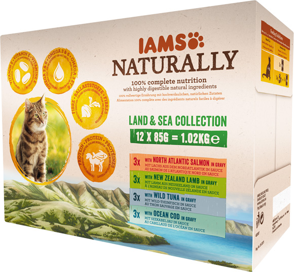 Iams saszeki z mokra karmą dla kota
