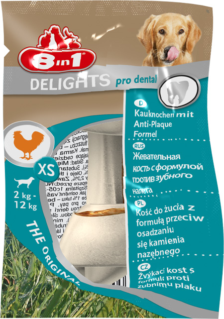 8in1 dental xs kośc dla psa