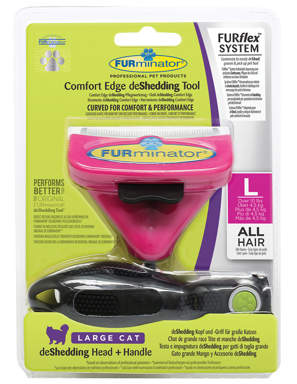 Furminator Furflex dla dużego kota - zestaw